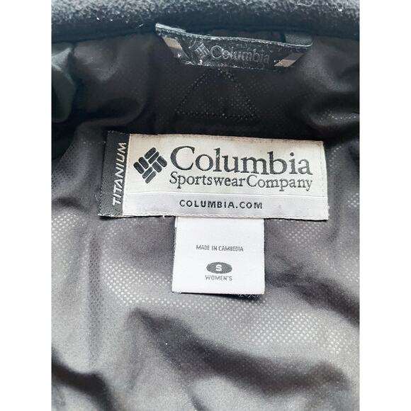 Women's Columbia Titanium High Performance Black Fleece Zip Up Jacket Size Small - Picture 2 of 11